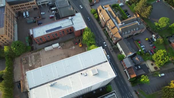 Riprese Aeree Bedford City Inghilterra Catturato Con Fotocamera Del Drone — Video Stock