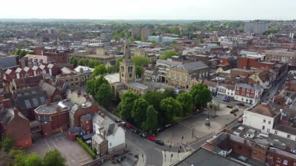 Aerial Footage Bedford City England Footage Captured Drone Camera Beautiful — Stock Video