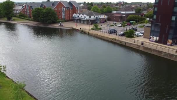 Luftaufnahmen Von Bedford City England Aufgenommen Mit Der Drohnen Kamera — Stockvideo