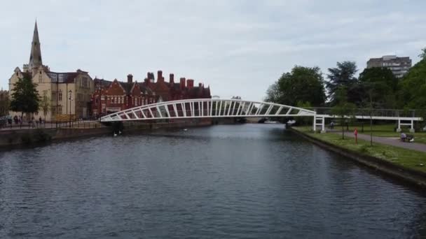 Images Grand Angle Central Bedford Town England Great Britain Royaume — Video
