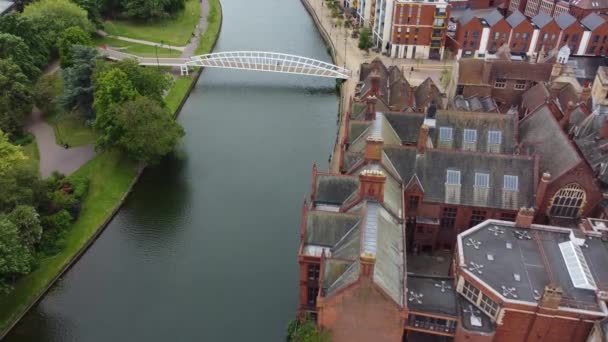Letecké Záběry Bedford City England Footage Byl Pořízen Drone Camera — Stock video