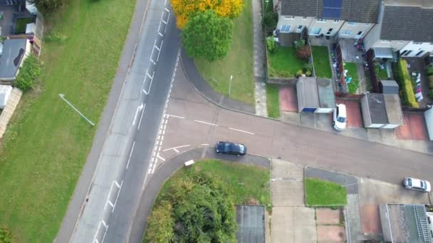 Aerial British Luton Town England Inglés Drone Camera Filmación Ciudad — Vídeos de Stock