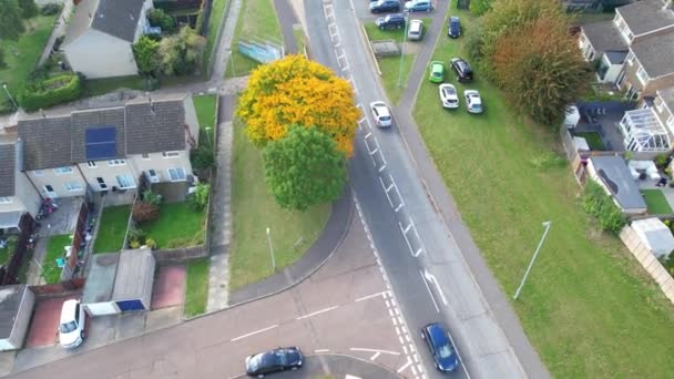 Aerial British Luton Town England Záběry Kamer Města Drone Byly — Stock video