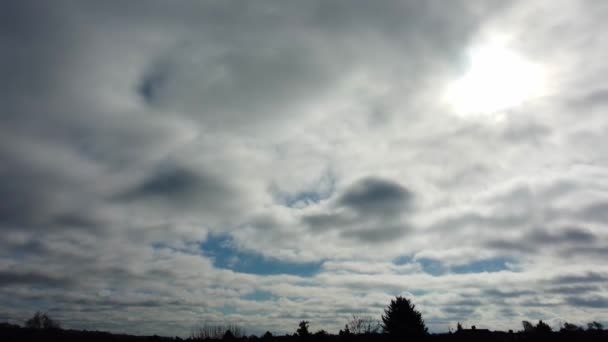 Cielo Più Bello Con Nuvole Drammatiche Sopra Luton Città Inghilterra — Video Stock