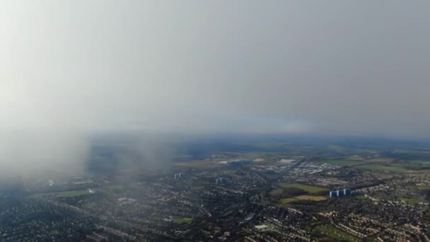 Aerial Time Lapse Nagranie Najpiękniejszych Kolorowych Dramatycznych Chmur Nad British — Wideo stockowe