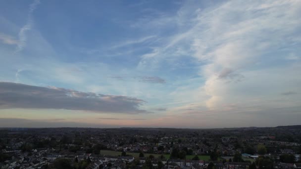 Central Luton City England Záběry Byly Pořízeny Kamerou Drone Camera — Stock video