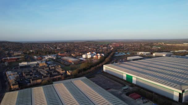 Aerial Footage Luton Residential District Central Dunstable Town England — Stock Video