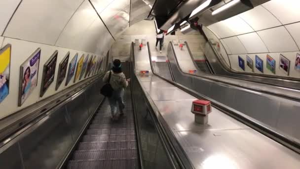 Estação Ferroviária Metro Centro Londres Capital Inglaterra Grã Bretanha Filmagem — Vídeo de Stock