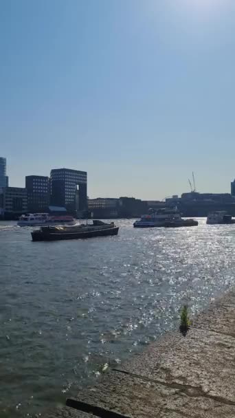 Daytime View Tower Bridge London Bridge Central London Capital City — Stock video