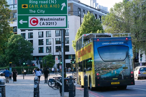 stock image London, England, United Kingdom - June 4, 2023: London City and Traffic on Sunny Day