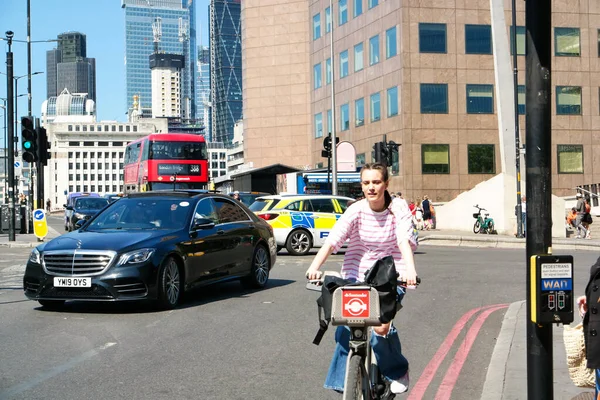 London England Großbritannien Juni 2023 London City Und Verkehr Einem — Stockfoto