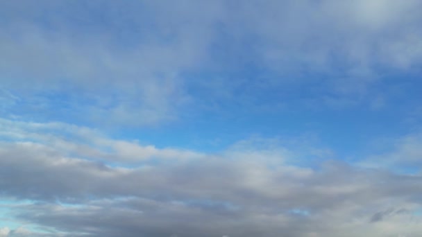 Mooiste Lucht Wolken Net Voor Zonsondergang Boven Milton Keynes City — Stockvideo