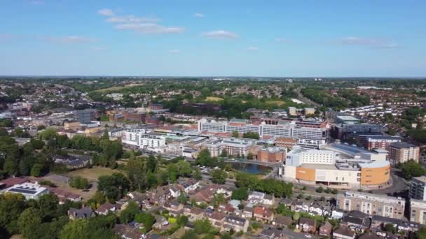 Gorgeous Aerial View Hemel Hempstead England Town England — Stok video