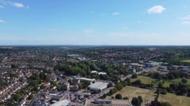 Gorgeous Aerial View of Hemel Hempstead England UK Town of England