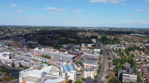 Gorgeous Aerial View Hemel Hempstead England Town England — Vídeos de Stock