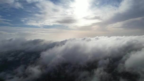 Zeitraffer Aufnahmen Dramatischer Wolken Über Der Englischen Stadt Luton — Stockvideo