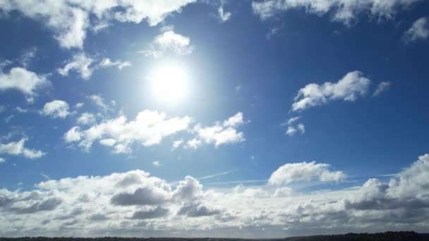 Time Lapse Filmación Nubes Dramáticas Sobre Ciudad Luton Inglaterra — Vídeos de Stock