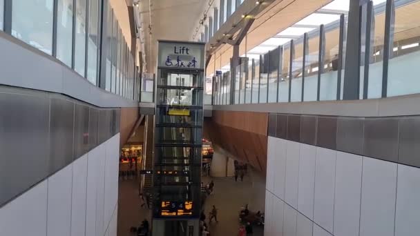 Estación Tren Metro Centro Londres Capital Inglaterra Gran Bretaña Filmación — Vídeos de Stock