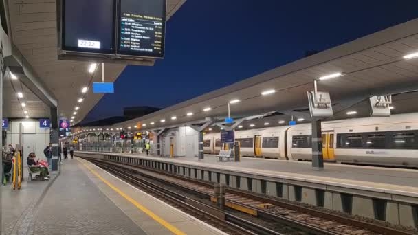 Dworzec Kolejowy Stacja Metra Central London Capital City England Wielka — Wideo stockowe