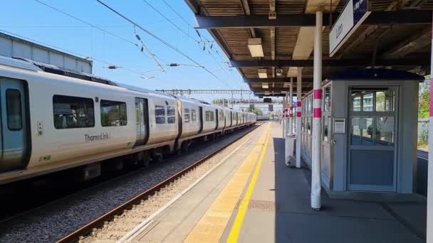 Estação Ferroviária Metro Centro Londres Capital Inglaterra Grã Bretanha Filmagem — Vídeo de Stock