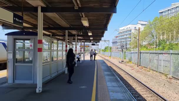 Jernbanestasjon Central London Capital City England Opptakene Ble Tatt Juni – stockvideo