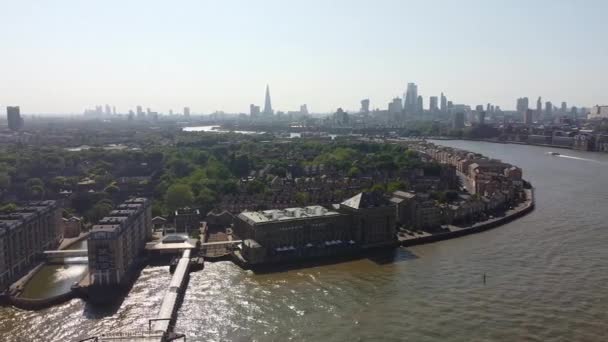 River Thames Centrala London Solnedgången Filmen Togs Den Juni 2023 — Stockvideo