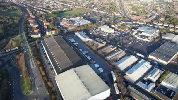 Aerial View Central Dunstable Town England Záběry Byly Pořízeny Krátce — Stock video