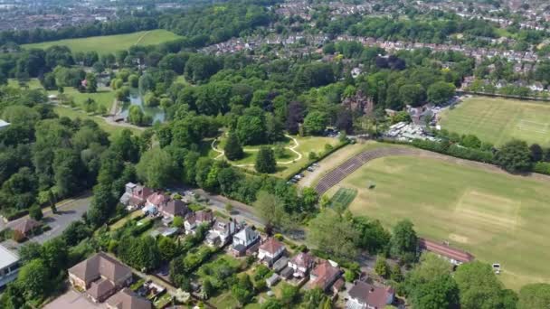 Luchtfoto Van Residentiële District Real Estate Homes Luton Town England — Stockvideo