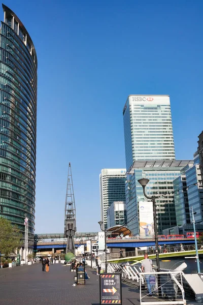 London England Storbritannien Juni 2023 Byggnader Canary Wharf London — Stockfoto