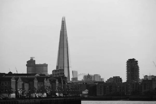 Londen Engeland Verenigd Koninkrijk Juni 2023 Theems Bij Canary Wharf — Stockfoto
