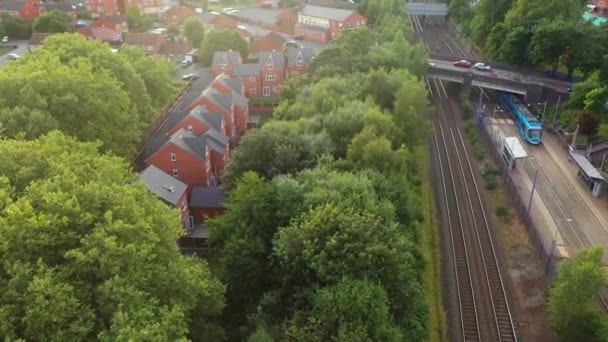 High Angle View City Houses Croydon London City England — Stock Video