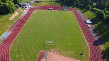 İngiltere 'nin Stockwood Park Luton şehrinde yer alan Playground Stadyumu' nun Hava Görüntüleri. Görüntü İHA 'nın Kamerasıyla 13 Haziran 2023' te kaydedildi.