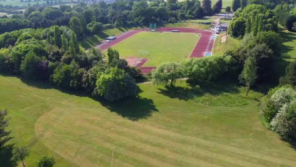 Aerial Footage Playground Stadium Que Encuentra Stockwood Park Luton City — Vídeos de Stock