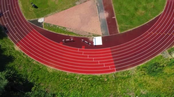 位于英国斯托克伍德公园卢顿市的游乐场体育场的空中摄像 镜头是在2023年6月13日用Drone Camera拍摄的 — 图库视频影像