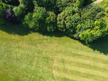 Luton, İngiltere, Birleşik Krallık - 13 Haziran 2023: Stockwood Park Panoramik Hava Görüntüsü