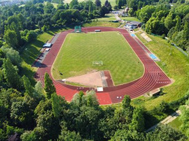 Luton, İngiltere, Birleşik Krallık - 13 Haziran 2023: Stockwood Park Panoramik Hava Görüntüsü