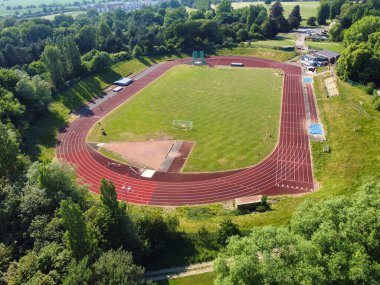 Luton, İngiltere, Birleşik Krallık - 13 Haziran 2023: Stockwood Park Panoramik Hava Görüntüsü