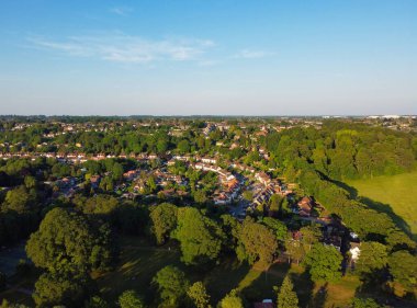 Luton, İngiltere, Birleşik Krallık - 13 Haziran 2023: Luton Town 'un Hava Görüntüsü 