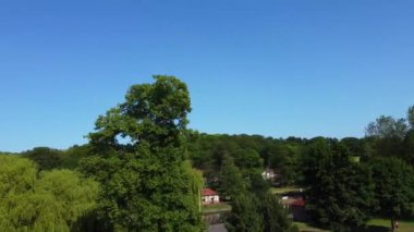 İngiltere 'nin merkez Luton şehrinin muhteşem yüksek açılı manzarası