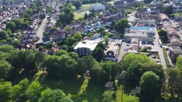 Nádherný Letecký Pohled Central Luton Town England — Stock video