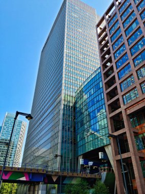 Londra, İngiltere, Birleşik Krallık - 8 Haziran 2023: Canairy Whorf in Central London
