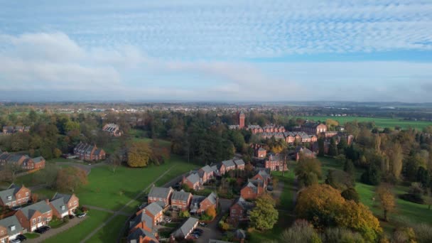 英国圣奥尔本斯村和郊区美丽的风景 — 图库视频影像
