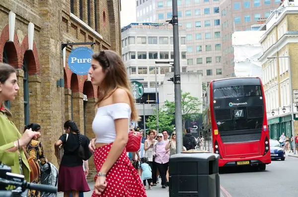 stock image London, England, United Kingdom - June 8, 2023: People at London Bridge station