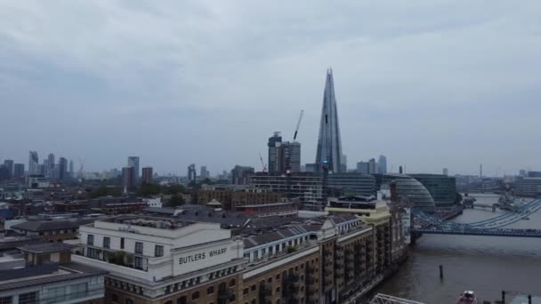London Großbritannien Juni 2023 Blick Auf Die Themse Die London — Stockvideo