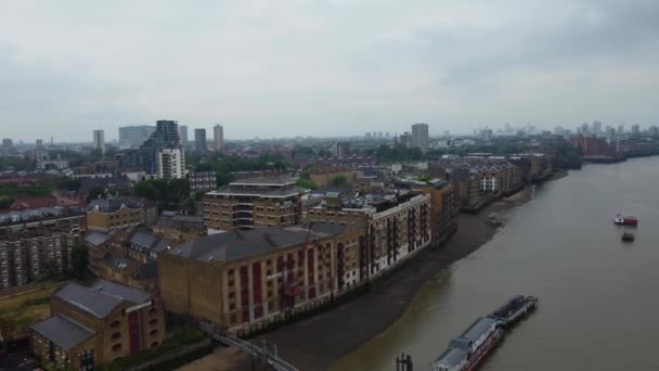 Londýn Velká Británie Června 2023 Pohled Řeku Temži Londýnský Most — Stock video