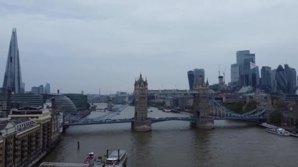 Londra Regno Unito Giugno 2023 Veduta Del Tamigi Del London — Video Stock