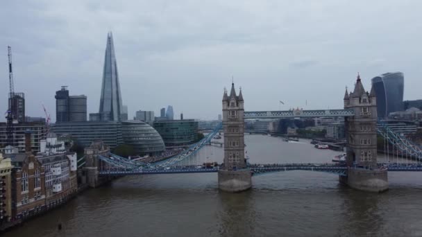 Londres Reino Unido Junho 2023 Vista Rio Tâmisa Ponte Londres — Vídeo de Stock
