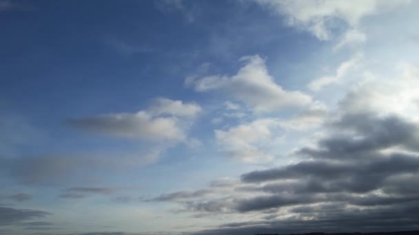 Mooie Beelden Van Dramatische Wolken Lucht — Stockvideo