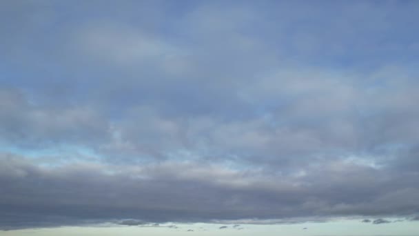 Hermoso Metraje Nubes Dramáticas Cielo — Vídeos de Stock
