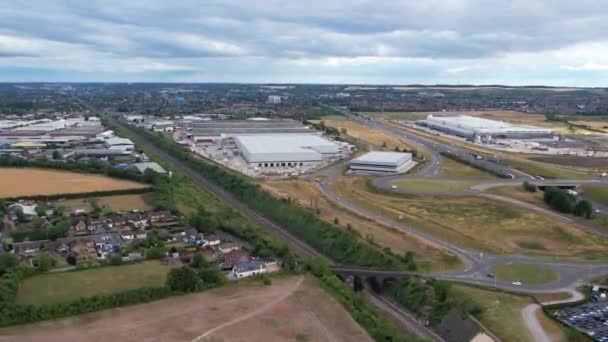 Anglia Luton Lipca 2022 Drogi Brytyjskie Miasto Piękny Luton Jest — Wideo stockowe